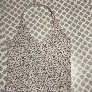 Hollister floral halter top size xs